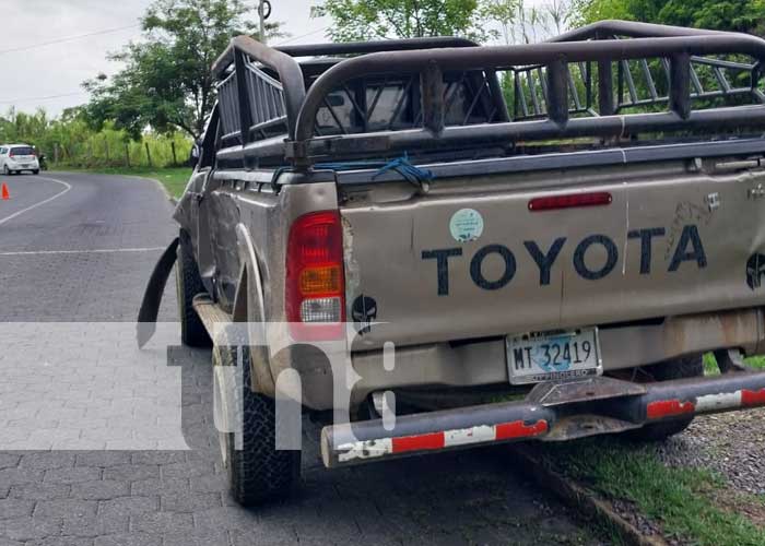 Foto: Triple colisión en Nueva Segovia / TN8