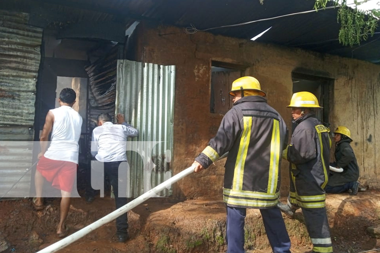 Foto: Incendio en vivienda de San Juan de Río Coco / TN8