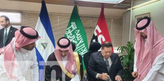 Foto: Firma de acuerdo entre Nicaragua y Arabia Saudita para un hospital en el Caribe Norte / TN8