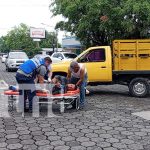 Foto: Choque de camioneta con moto en Managua / TN8