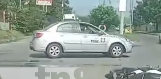 Foto: Grabó accidente en Managua y terminó complicando la situación / TN8