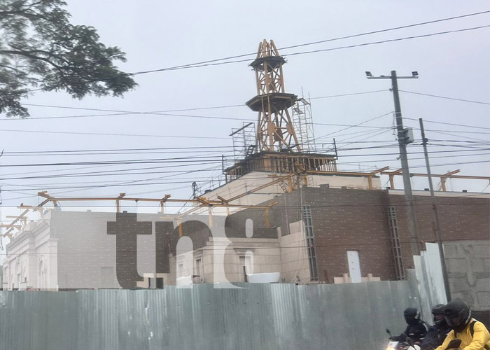 Foto: Construcción de iglesia en Las Colinas, Managua / TN8