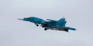 Foto: Caza Su-34 de las Fuerzas Aeroespaciales de Rusia se estrella en la provincia de Volgogrado / Cortesía