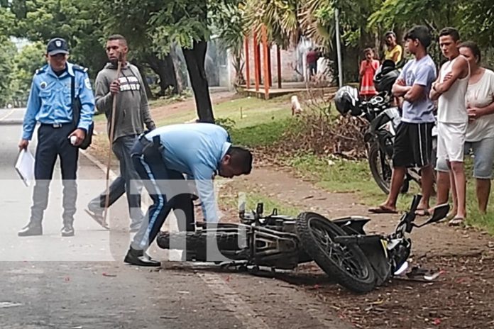 Foto: Bueyes descontrolados causan lesiones graves a motociclista en Rivas/TN8