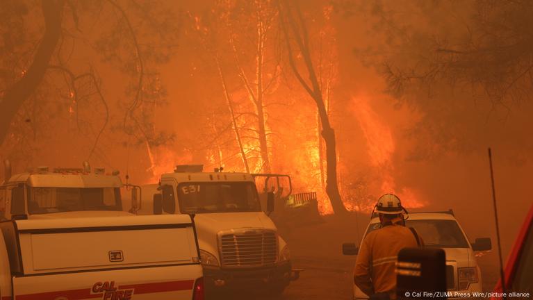 Foto: Miles de bomberos combaten el mayor incendio del año en California/Créditos