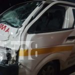 Foto: Ambulancia choca contra semoviente en Rivas/TN8