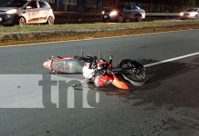 Foto: Mujer pierde pierna tras Impacto de motocicleta en Carretera a Masaya/TN8