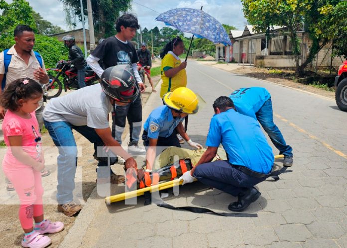 Foto: Motociclista termina sin piezas dentales tras fuerte accidente en Jalapa /TN8