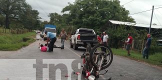Foto: Motociclista impacta contra automóvil bajo efectos del alcohol en Jalapa/TN8