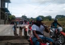 Militantes Sandinistas realizan caravana en honor al 45/19 en Nandaime