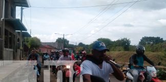 Militantes Sandinistas realizan caravana en honor al 45/19 en Nandaime