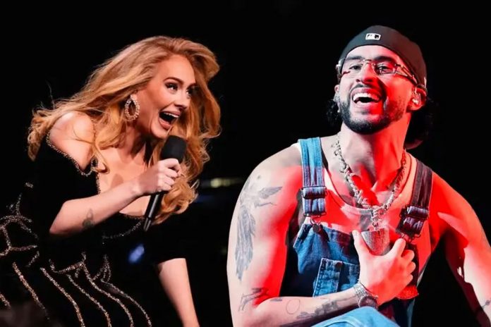 Foto: Adele confiesa su 'amor' por Bad Bunny durante un concierto en Las Vegas / Cortesía