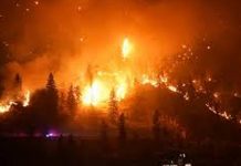 Foto: Incendio fuera de control en Canadá obliga a evacuar a más de 9,000 personas/ Cortesía