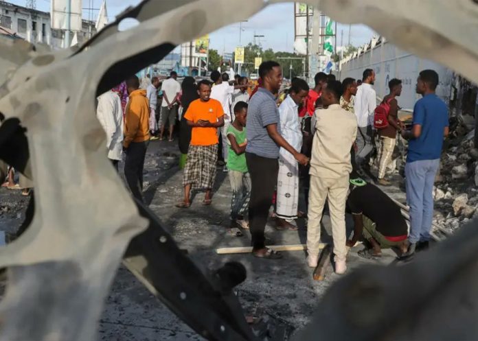 Foto: Explosión terrorista en Somalia /cortesía