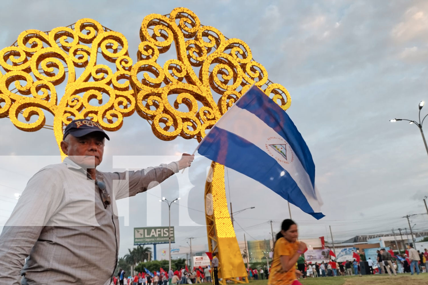 Foto: Encendido simultáneo de 50 "Árboles de la Vida" en Managua/ TN8