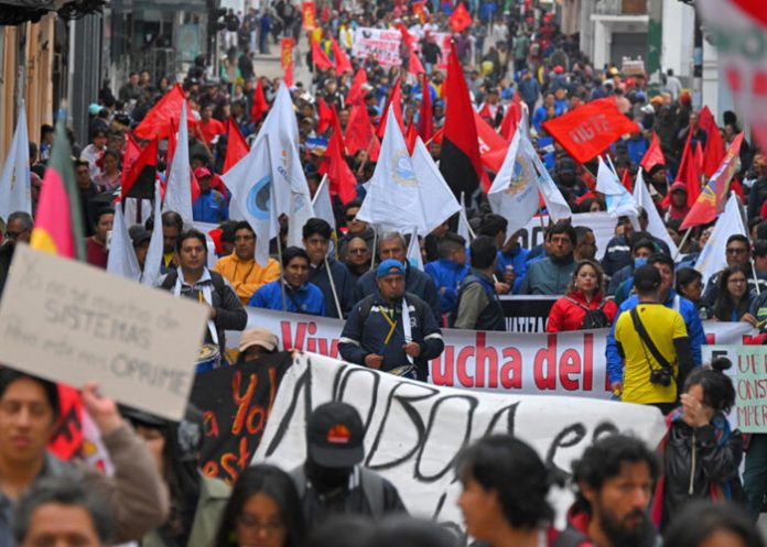 Foto: Protestas en Ecuador /cortesía