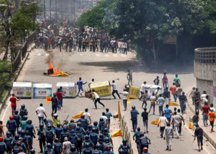 Foto: Protestas en Bangladés /cortesía