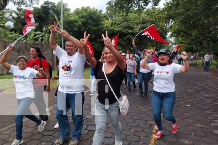 Foto: Celebración del 45 aniversario de la Revolución Popular Sandinista con multitudinaria caminata/TN8