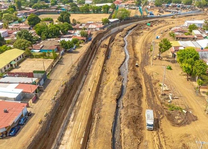 Foto: Modernización vial en Managua /cortesía 