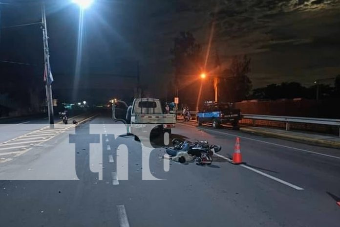 Foto: Motociclista perece tras impactar contra un camión en Tipitapa/TN8