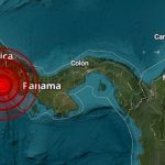 Temblor de magnitud 5,7 estremeció la frontera entre Panamá y Costa Rica