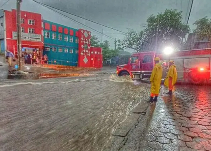 Foto: Inundaciones en El Salvador /cortesía 