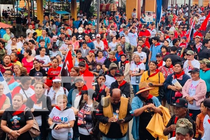 Foto: Compromiso militante en celebración de 5 de julio en Carazo / TN8