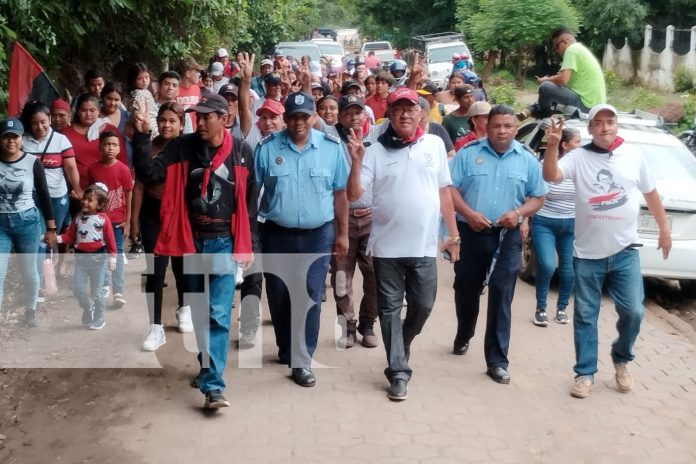 Foto: Multitudinaria caminata en respaldo al 45 /19 al noreste de Nandaime/TN8