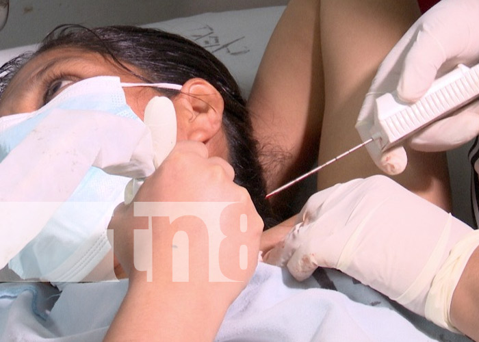 Foto: Más de 20 pacientes atendidas en jornada de biopsias en el Hospital Bertha Calderón/ Cortesía