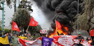 Foto: Protestas en Ecuador /cortesía