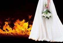 Vestido de novia se prendió en llamas en pleno matrimonio