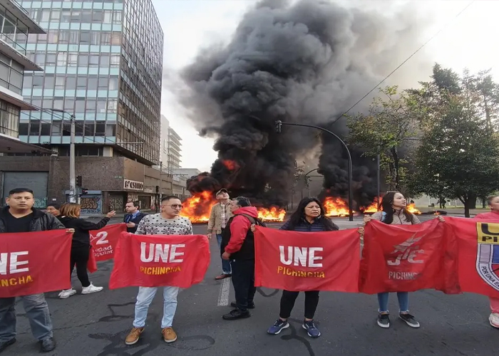 Foto: Protestas en Ecuador /cortesía 