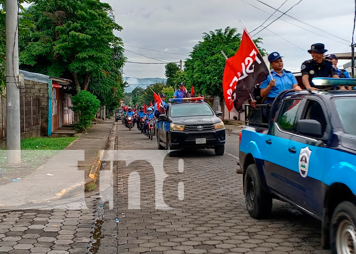 Foto: Militantes de Ciudad Sandino celebran con alegría el 45/19 /TN8