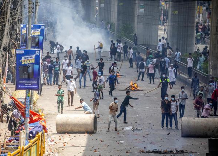 Foto: Protestas en Bangladés /cortesía 