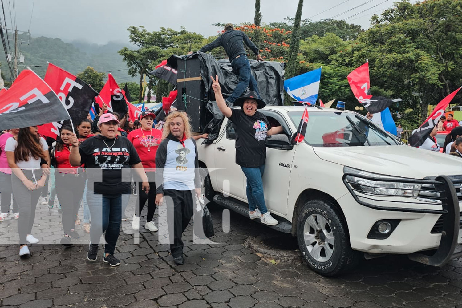 Foto: Celebración del 45 aniversario de la Revolución Popular Sandinista con multitudinaria caminata/TN8