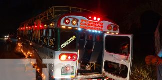 Foto: Bus de transporte colectivo sufre grave accidente en Boaco con 80 pasajeros a bordo/TN8