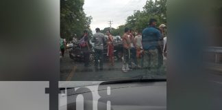 Foto: Conductor queda prensado tras impactar contra un bus en Tipitapa/TN8