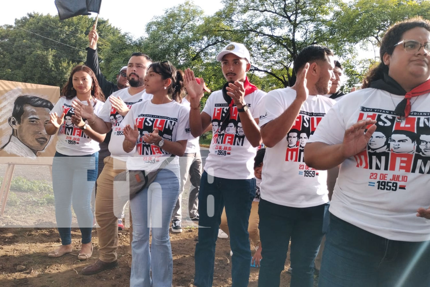 Foto: Rinden homenaje a estudiantes asesinados por la dictadura somocista en Managua/ TN8