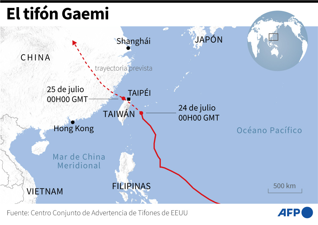 Foto: Tifón Gaemi avanza a China tras dejar 20 muertos en Filipinas y 2 en Taiwán/Créditos