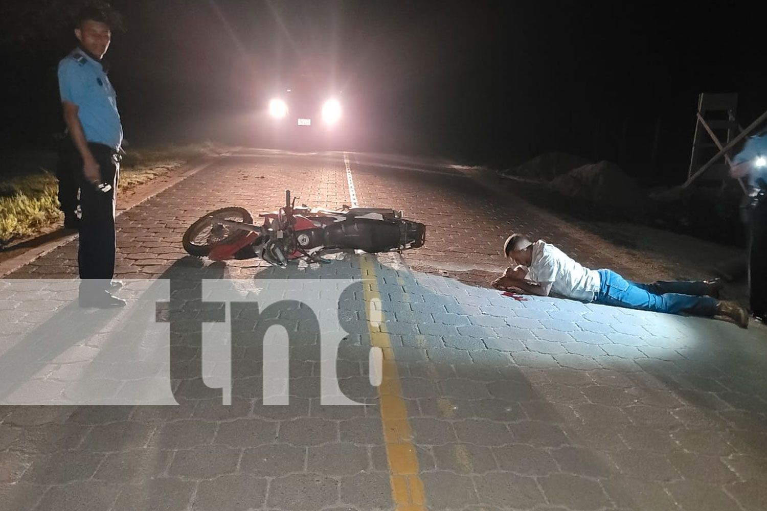 Motociclista impacta contra semoviente en Jalapa y sufre lesiones
