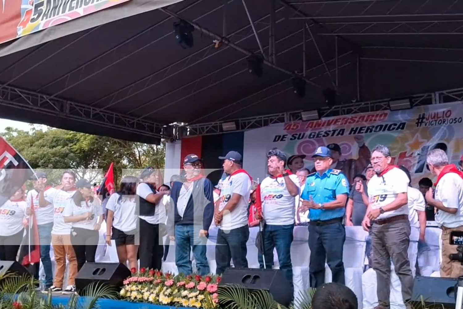 Foto: Compromiso militante en celebración de 5 de julio en Carazo / TN8