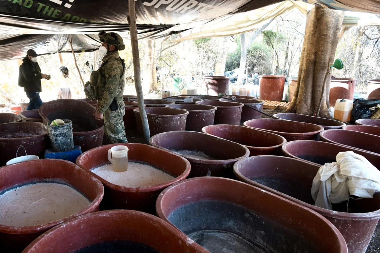 Foto: México desmantela narcolaboratorio /Cortesía