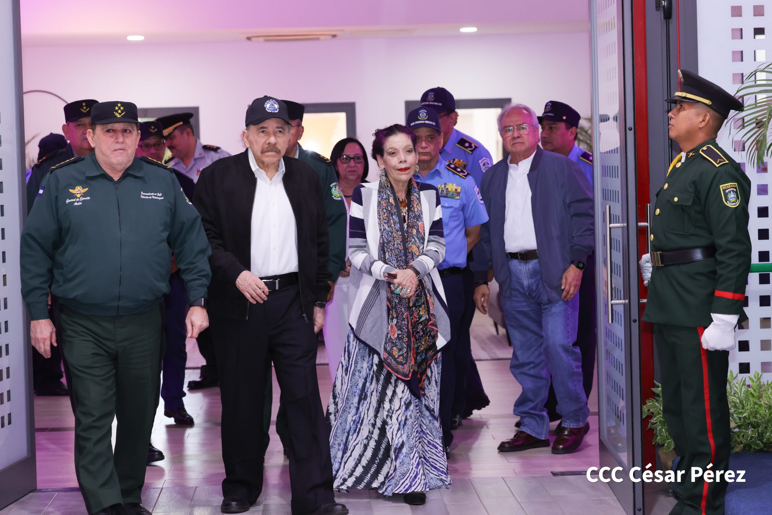 Foto: Presidente Daniel Ortega, en acto del 45 aniversario de la Fuerza Aérea / Cortesía