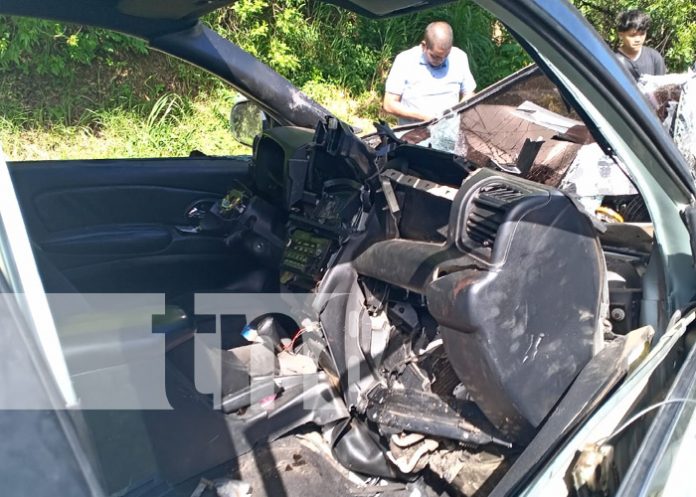 Foto: Fuerte accidente de tránsito en la Carretera Nueva a León, Managua / TN8