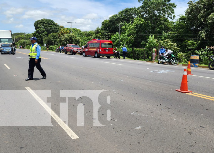 Foto: Mortal accidente de tránsito en Carretera León-Chinandega / TN8