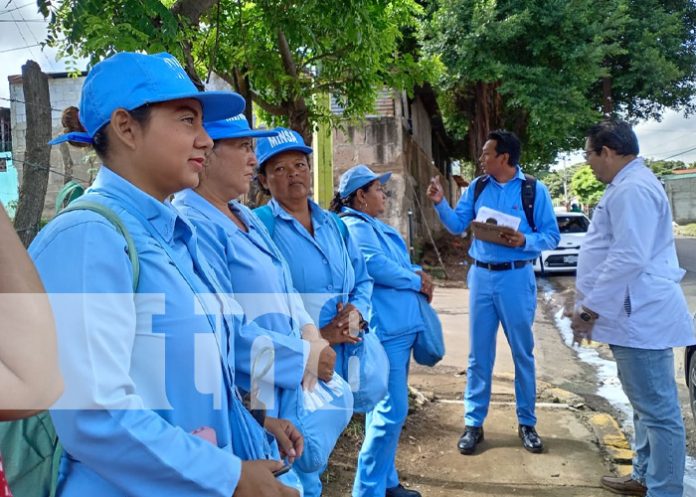 Foto: Jornadas de abatización con brigadas del MINSA en barrios de Managua / TN8