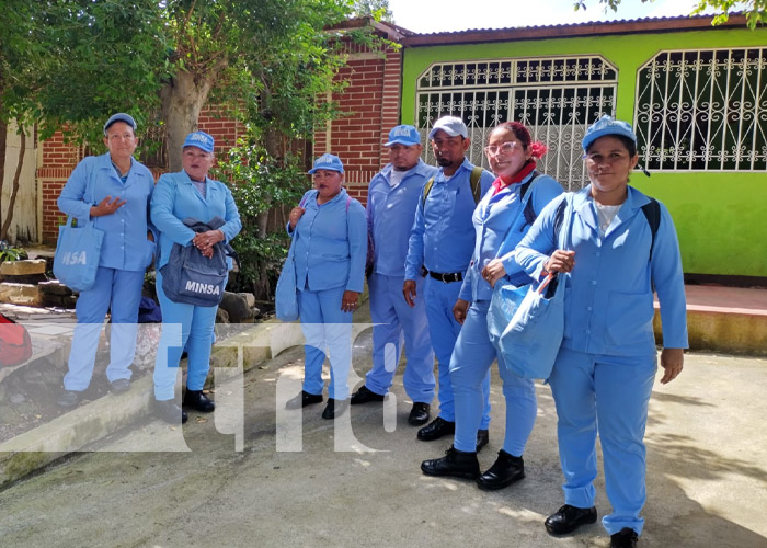 Foto: Brigadistas de Managua en su lucha contra los zancudos / TN8