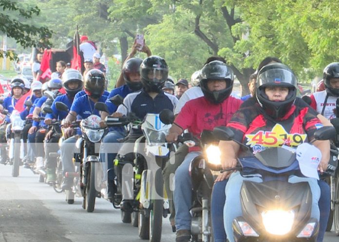 Foto: Calles del Distrito VI de Managua llenas de celebración a la Revolución / TN8