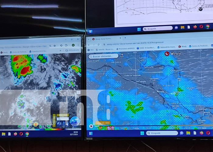 Foto: Pronóstico de lluvias para esta semana en Nicaragua / TN8