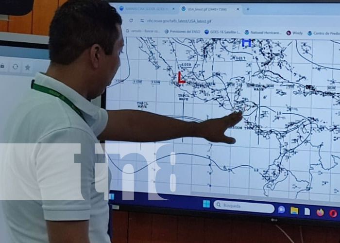 Foto: Pronóstico de lluvias para esta semana en Nicaragua / TN8